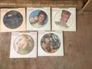 DAVID BOWIE-SET OF 5 RARE ORIGINAL BOPIC1-5 1984 RCA PICTURE DISCS 12