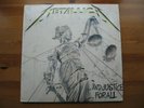 METALLICA - AND JUSTICE FOR ALL - VERH 61 - VERTIGO 1988 - LYRIC INNERS  EX+/EX+
