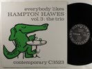 HAMPTON HAWES Everybody Likes Hampton... Vol. 3 CONTEMPORARY LP NM japan insert