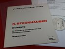 Stockhausen  MOMENTE FÜR SOPRAN...  LP Wergo 60024 Germany + Booklet near mint