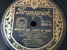78 RPM DEANNA DURBIN - BENEATH THE LIGHTS OF HOME -  BRUNSWICK 03201