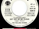 ROLLING STONES get off of my cloud / little red rooster 45RPM JUKE BOX w/strip