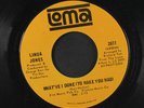 LINDA JONES: What've I Done / Make Me Surrender 45 (tan label) Soul