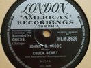 CHUCK BERRY 78RPM JOHNNY B GOODE . 1958 LONDON HLM-8629 EX-/EX-