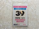 RARE MICHAEL JACKSON 1987 BAD  TOUR Concert Ticket PREFERRED SEATING No12 Lot