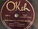 Okeh 45009 Ernest Stoneman BLUERIDGE MOUNTAIN BLUES  Country78 rpm V 1925 rare