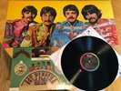 Beatles Sgt Peppers Lonely w/ Insert LP rainbow UNCORRECTED labl 