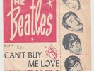 4320 THE BEATLES - CAN'T BUY ME LOVE - RARE NORWAY 45/PS REDISH PINK SLEEVE