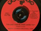Sweet Soul 45 Robert Evans You Can't Stop Me From Loving You Listen