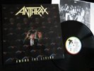 ANTHRAX - Among The Living - 1987 UK Island LP with Lyrics Inner - Vinyl EX/EX