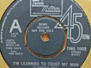 Sisters Love  -  I'm Learning To Trust My Man -  U .K. Tamla Motown Demo 45