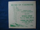 Music In Vermont LP record VT State Symphony Rockwell Kent cover art
