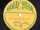 EDDIE COCHRAN BACKING TRACK * GOLD STAR 78 RPM ACETATE * 'DON'T BYE BYE BABY ME'