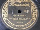 78 Rpm RAY MILLER & HIS HOTEL GIBSON ORCH -blue baby- UK PRESS -  BRUNSWICK 3676