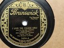 Six Jumping Jacks 78rpm Single 10-inch Brunswick Records #3434 I Love The...