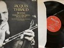 JACQUES THIBAUD BRAHMS VIOLIN CONCERTO IN DOP 77 JEAN FOURNET JAPAN 27PC87M LP