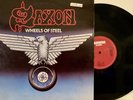 Saxon Wheels of Steel LP Album 1980 Carrere Atlantic CAR-38-126 Heavy Metal EX