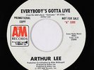 Psych 45 - Arthur Lee - Everybody's Gotta Live - A&M - mp3 - promo