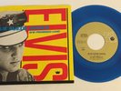 ERROR / Elvis Presley / Blue Suede Shoes & Promised Land  Blue Vinyl 45 w PS New