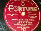 JOHNNIE WHITE Skeets McDONALD western swing MEAN & EVIL BLUES on Fortune TB2183