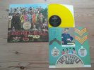 THE BEATLES-SGT PEPPER-PARLOPHONE-YELLOW VINYL-CUT-OUT-GREAT AUDIO-EX VINYL LP.