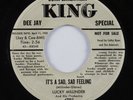 R&B Doo Wop 45 LUCKY MILLINDER It's A Sad, Sad Feeling KING promo HEAR