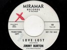 ROCKER/GARAGE-JIMMY BURTON-LOST LOVE/JIMMY'S BLUES-MIRAMAR 108