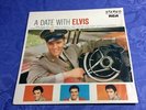 ELVIS PRESLEY (LP) A DATE WITH ELVIS [RCA RECORD ** GERMAN REISSUE **RARE] MINT-