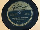 78 RPM Blind Boy Fuller MELOTONE 35-10-17 Looking For A Woman V-