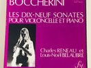 FY 011/014 4LP BOX SET RENEAU BELAUBRE BOCCHERINI CELLO PIANO SONATAS NM