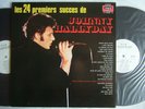 PROMO WHITE LABEL / JOHNNY HALLYDAY LES 24 PREMIERS SUCCES DE / 2LP GATEFOLD COV