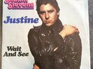 SHAKIN’ STEVENS 7” 45 JUSTINE Track GERMANY 1978 P/S Rockabilly Rock’n’Roll RARE