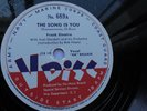 V-Disc #689 World War II 78rpm 12-inch The Song Is You Frank Sinatra NEAR MINT