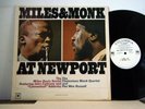 MILES DAVIS and THELONIOUS MONK LP At Newport 1964  Columbia mono promo