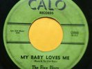 THE FIVE DISCS My Baby Loves Me b/w Adios WHITE DOO WOP 45 Calo 202 Brooklyn r&b