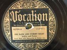 Vocalion 02750 Ashley & Foster ONE DARK AND STORMY NIGHT  78 rpm Country 1933 V+