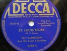 Guy Lombardo 78rpm single 10-inch Decca Records #2478 ST. Louis Blues