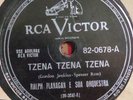 israeli jewish 78 RPM-tzena tzena tzena-ralph flanagan & his orch-made in brazil