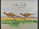 JOHN FAHEY: Live In Tasmania LP (gold promo stamp obc, autographed, disc very c