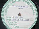 Listen CLIFF RICHARD 78 rpm Acetate THE YOUNG ONES OST 