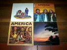 AMERICA ( 4 ) LP lot: HOMECOMING self titled HARBOR w. poster GREATEST HITS VG++