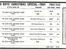 The Beach Boys Brian Wilson LP CAPITOL Interview Promo 1964 SURF XMAS LP SHRINK
