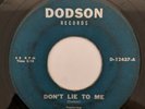 RARE NORTHERN SOUL: JOANIE LYONS &TOMMY DODSON-DON'T LIE TO ME 45 VG SOUL FUNK 