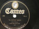 Cameo Military Band 78rpm single 10-inch Cameo Records  #368  El “Capitan” March