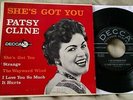 Patsy Cline - She's Got You 45 EP w/cover Decca ED 2719 VG+/G-