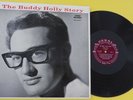 THE BUDDY HOLLY STORY   1959 MAROON CORAL MONO LP   RED/BLACK JACKET