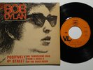 BOB DYLAN POSITIVELY 4TH STREET+3  CBS EP 6210 +PS FRANCE EX/EX-