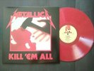 Metallica kill em all lp vinyl rock metal rare kill ride ass black thrash
