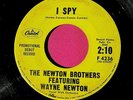 THE NEWTON BROTHERS with WAYNE - I Spy - Promo 45 rpm - Capitol 4236