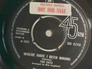 THE CATS - WHERE HAVE I BEEN WRONG/ I LOVE YOU, I DO - SAMPLER/PROMO 7